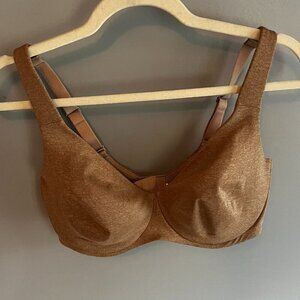 Delimira Bra Tan / Brown 36E Underwire and Unlined